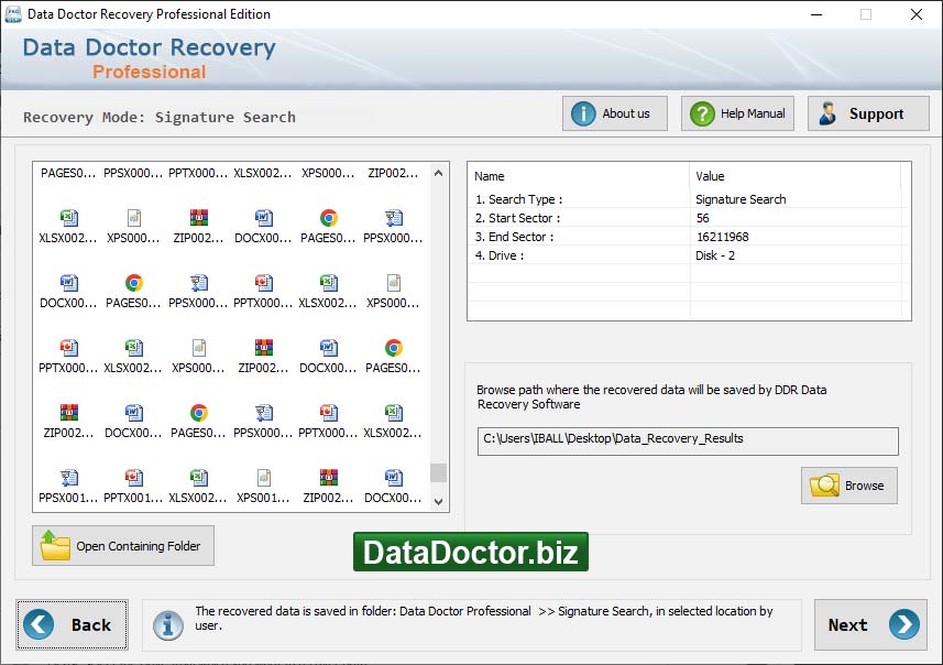 Screenshot of How to Recover Data