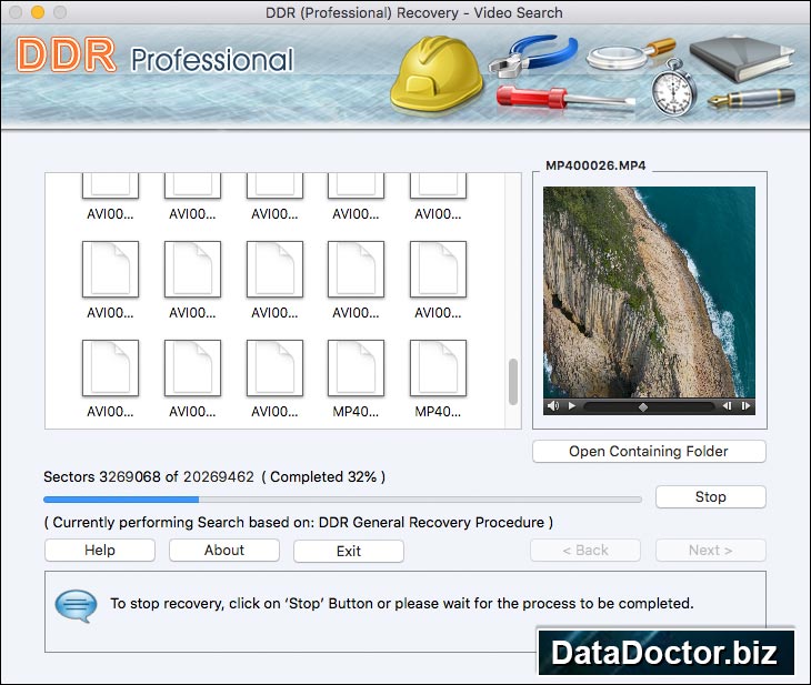 Screenshot of Recover Data from Mac