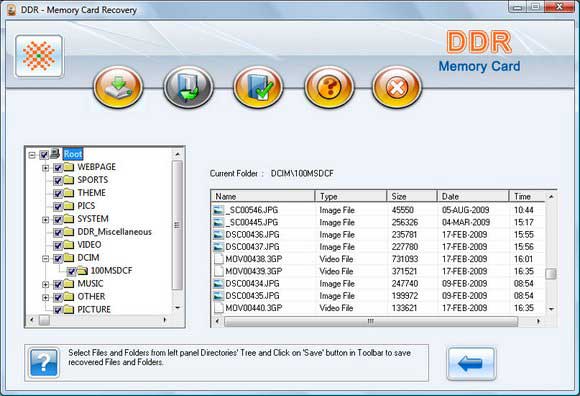 Screenshot of Rescue Flash Memory Card Pictures
