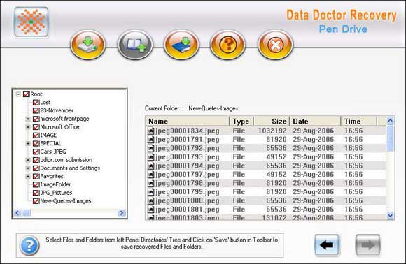 Restore Deleted USB Drive Data screen shot