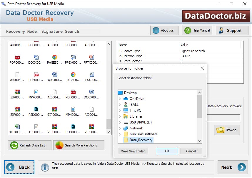 Screenshot of Removable Media Data Recovery