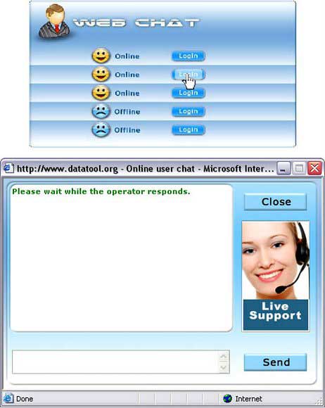 Screenshot of MultiUser Chat Software