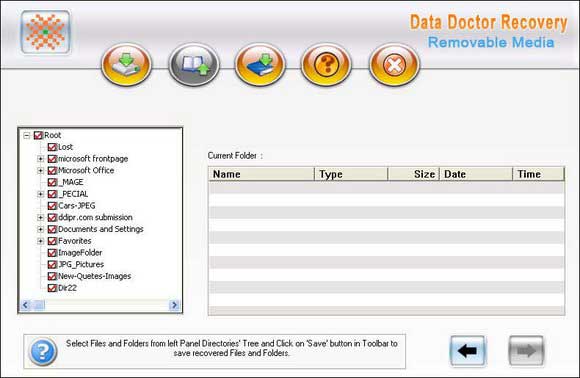 Screenshot of Removable Card Undelete Utility