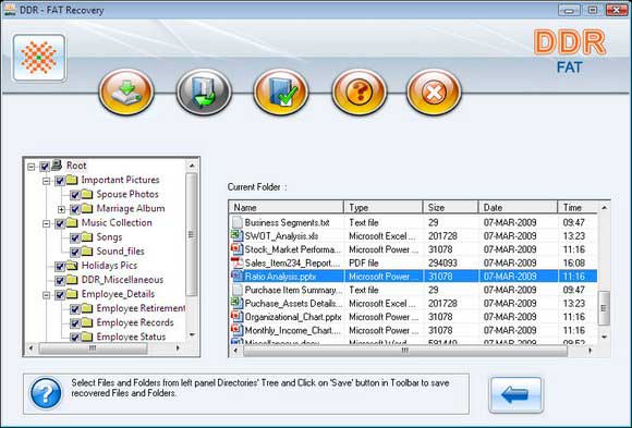 Screenshot of FAT Hard Drive Partition Data Recovery