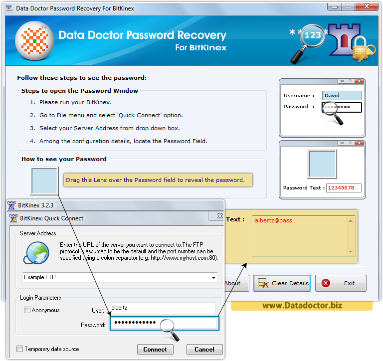 Data Doctor Password Recovery Software For BitKinex