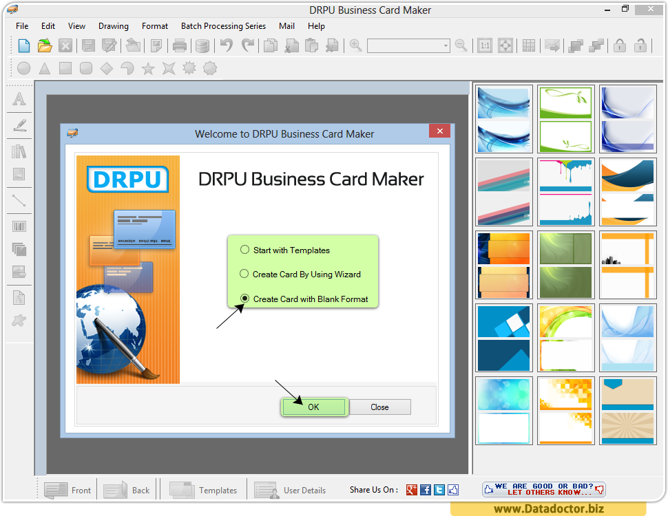 business card designing software create unique personal visiting cards busness card maker
