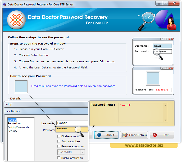 Data Doctor Password Recovery Software For Core FTP