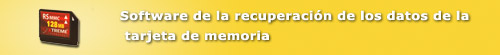 Software de la recuperación de los datos de la tarjeta de memoria