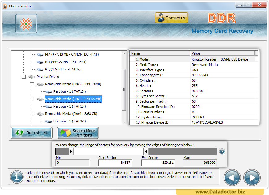 Memory card data recovery software restore lost data undelete