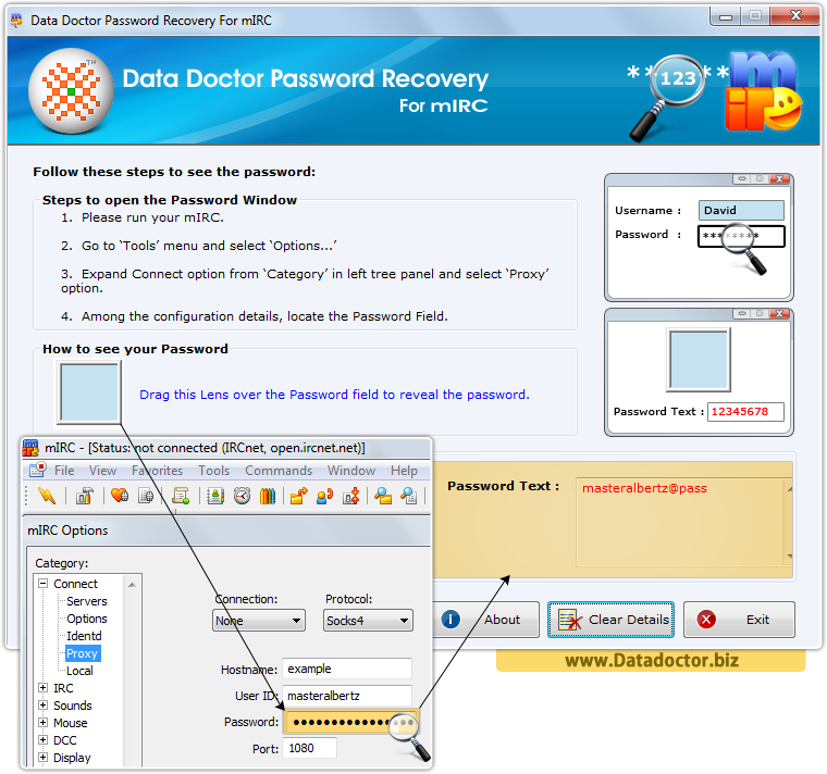 Data Doctor Password Recovery For mIRC