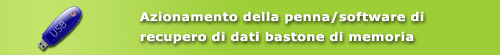 Software di recupero di dati dell'azionamento della penna