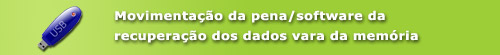Software da recuperação dos dados da movimentação da pena