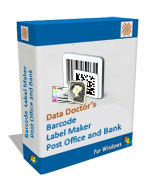 Barcode Label Maker - Post Office and Bank