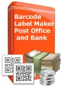 Barcode Label Maker - Post Office and Bank