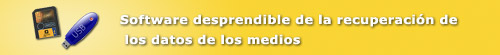 Software desprendible de la recuperación de los datos de los medios