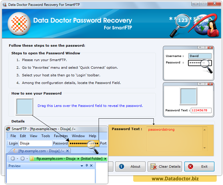 Data Doctor Password Recovery Software For SmartFTP