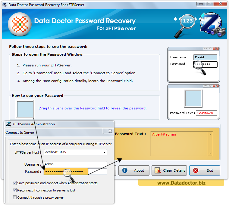 Data Doctor Password Recovery Software For zFTPServer