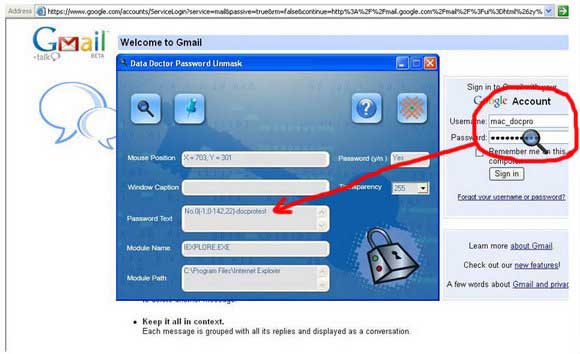 Screenshot of Windows Password Recovery Software