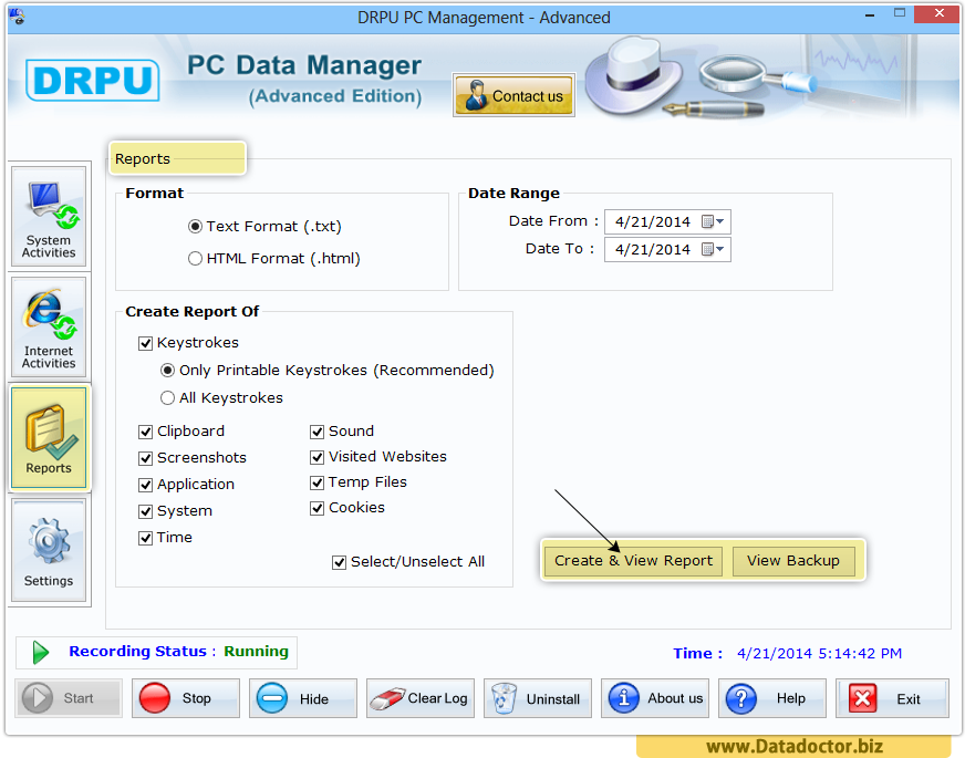 Advance Keylogger Tool