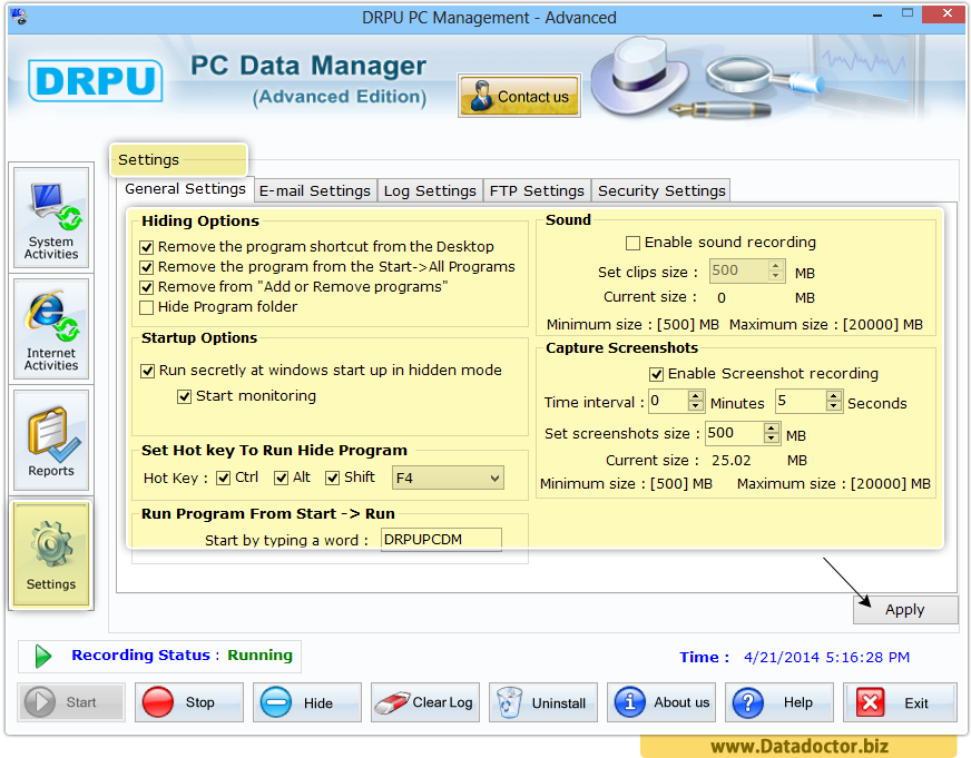 Keylogger Software - Advance