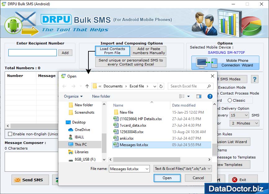 Load Contacts from File