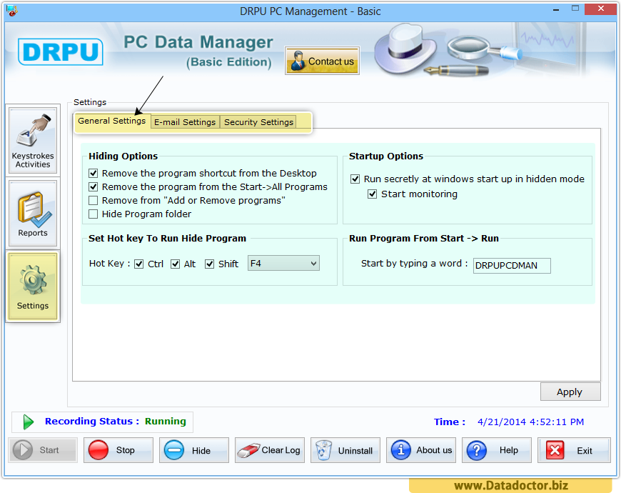 Basic Keylogger Software