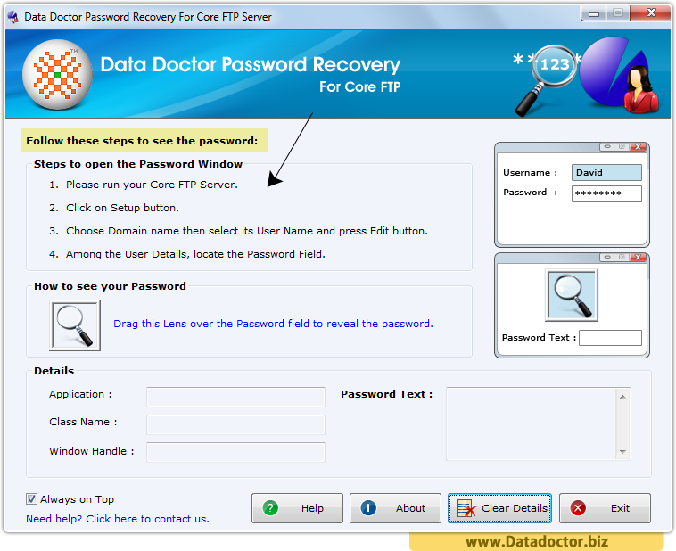 Password Recovery For Core FTP