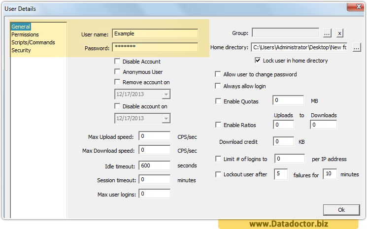 core ftp download command line