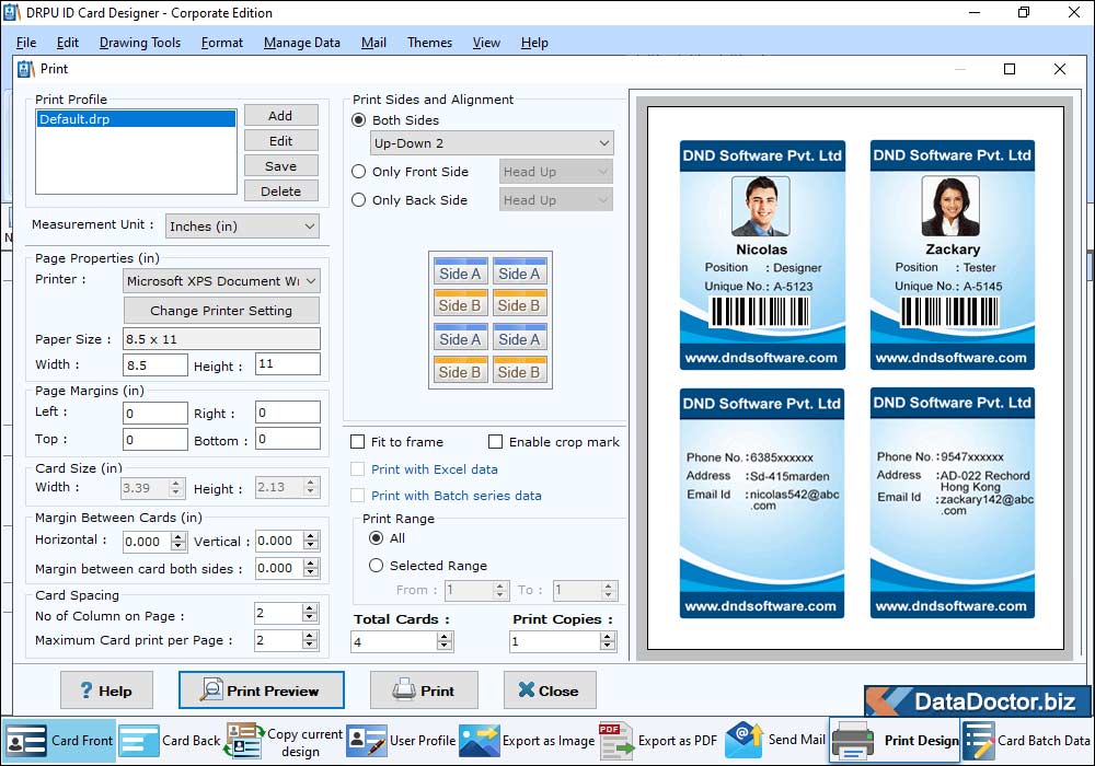 Print Settings Print Settings