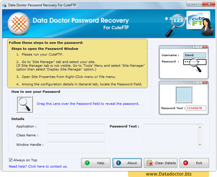 Password Recovery For CuteFTP