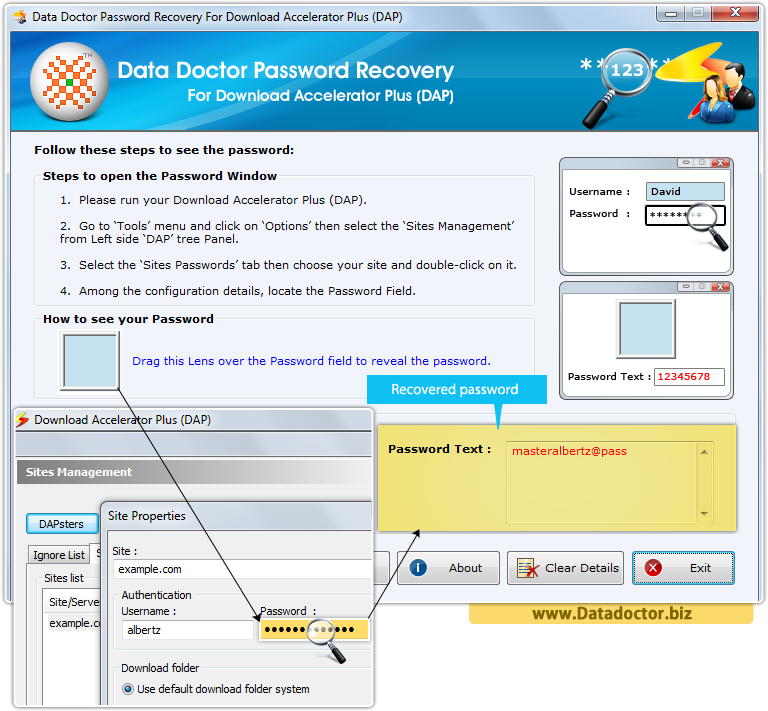 Data Doctor Password Recovery Software For DAP