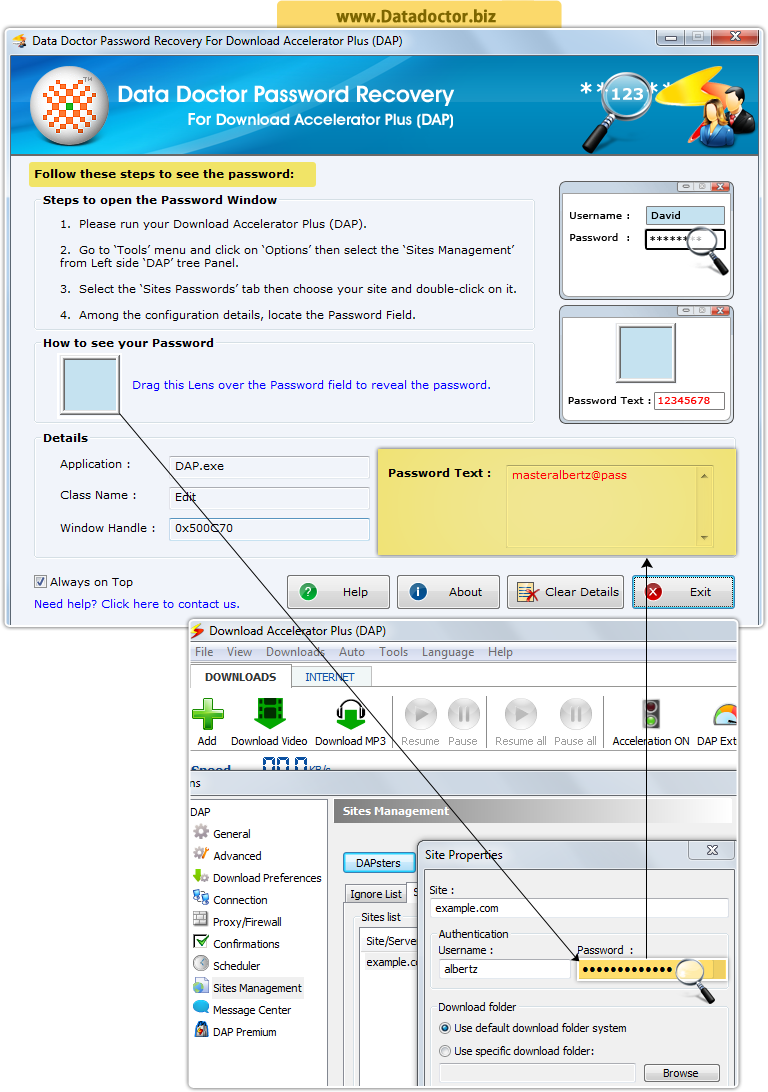 Password Recovery Software For DAP