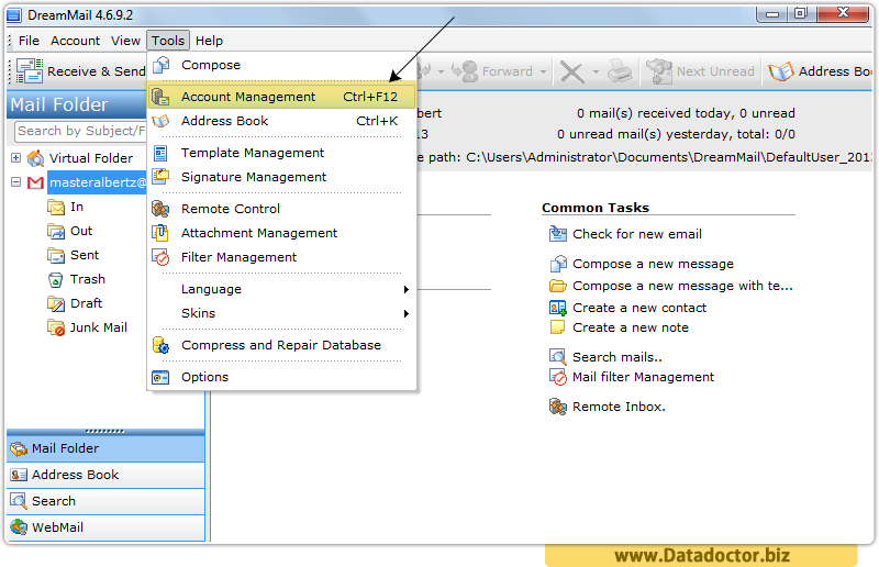 Password Recovery Software For DreamMail