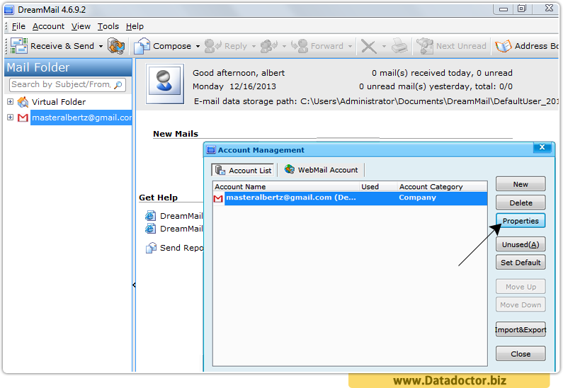 Password Recovery Tool For DreamMail