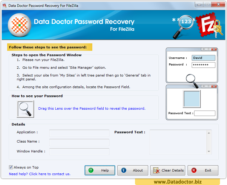 Password Recovery For FileZilla