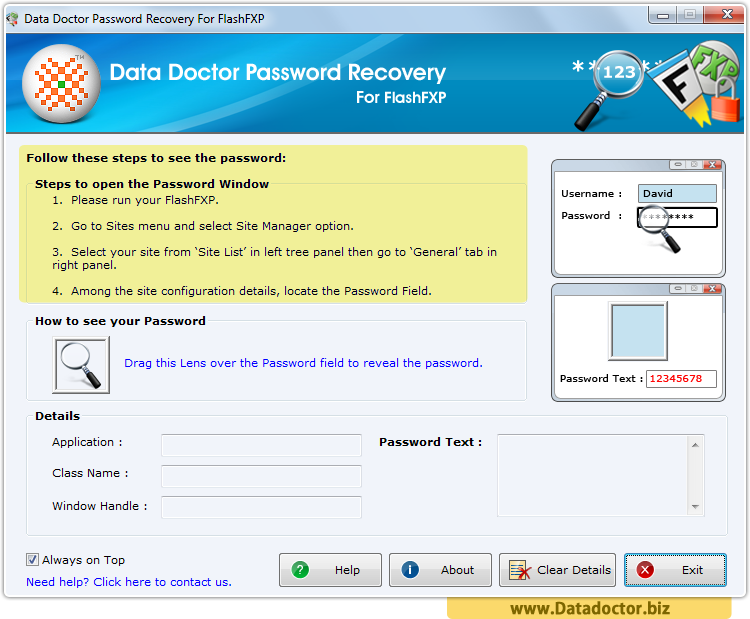 Password Recovery For FlashFXP