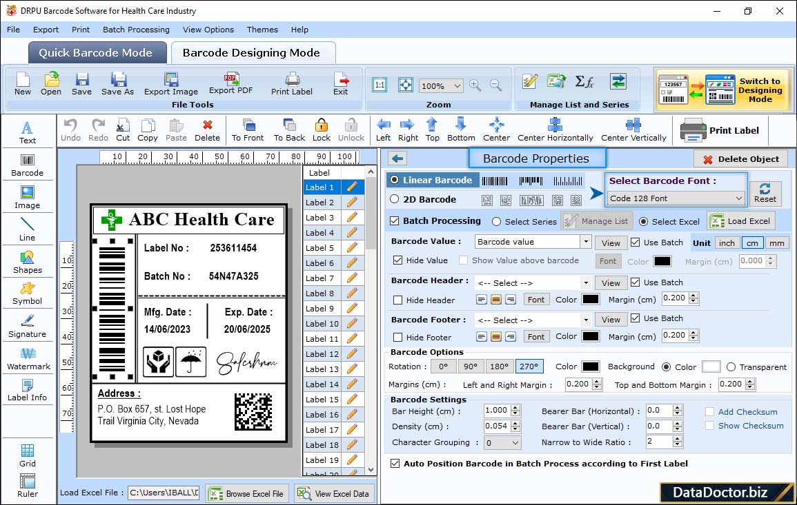Barcode Properties Barcode Properties