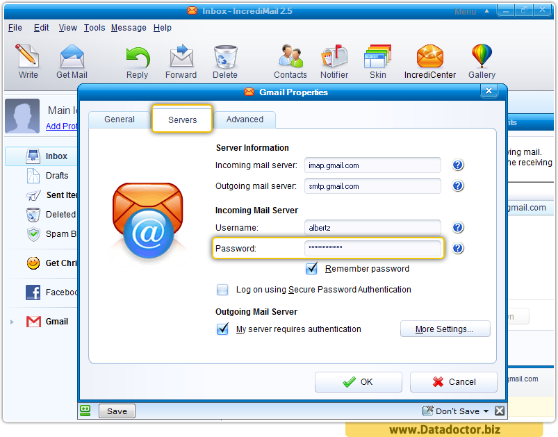 Data Doctor Password Recovery Software For IncrediMail