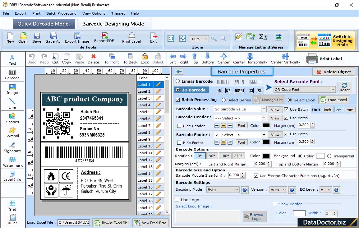 Barcode Properties