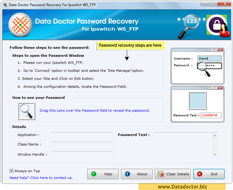 Password Recovery For Ipswitch WS_FTP