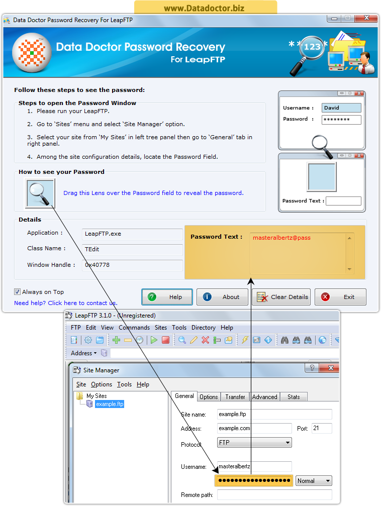 Password Recovery Software For LeapFTP