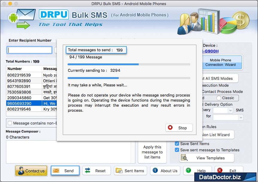 Message Sending Process Message Sending Process