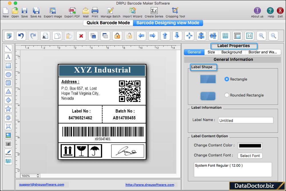 Label Properties