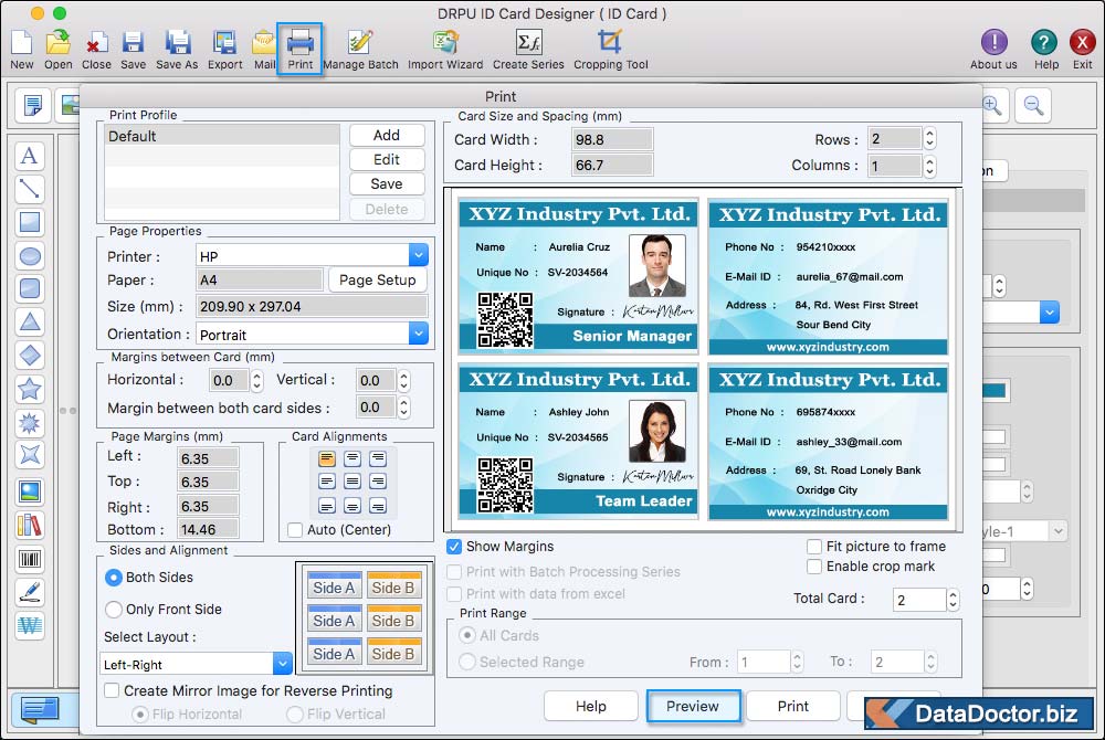 Print Settings Print Settings
