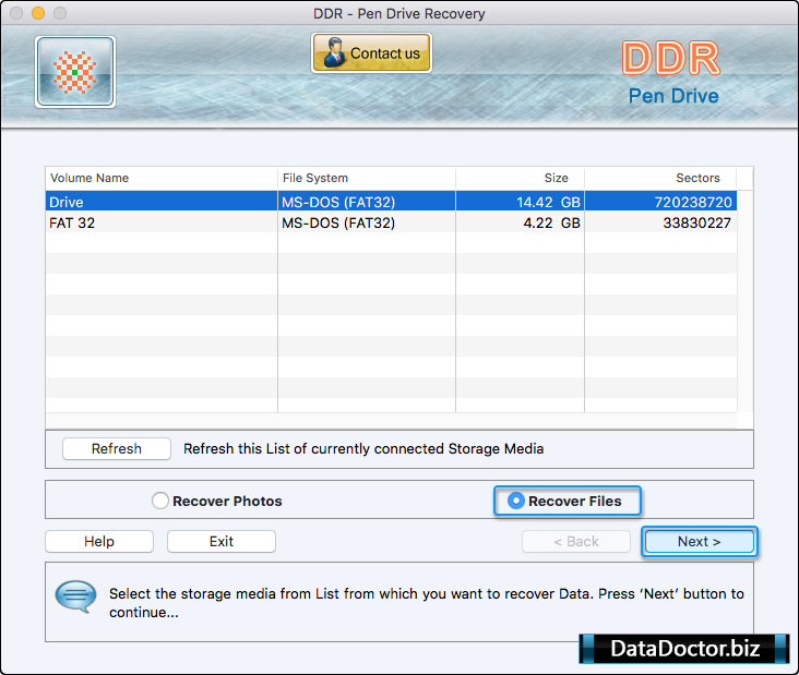 Select Storage Media