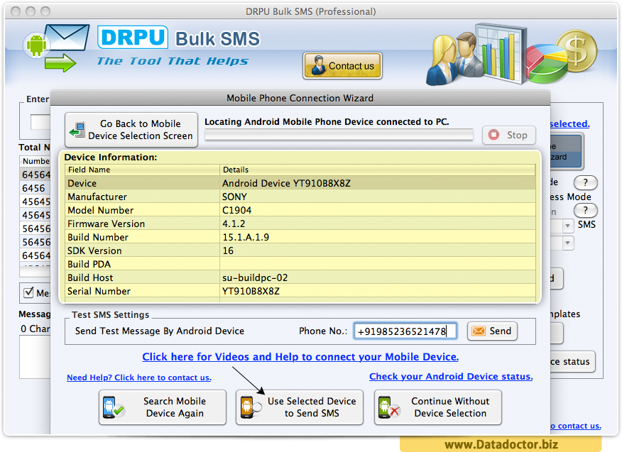 MAC Bulk SMS - Professional | sends bulk text messages | GSM and Android