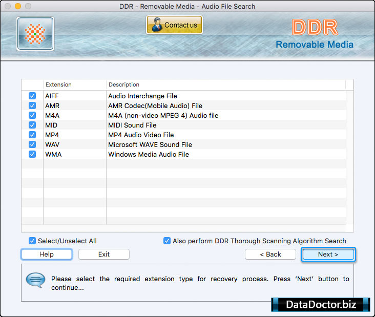 Select File Types Select File Types