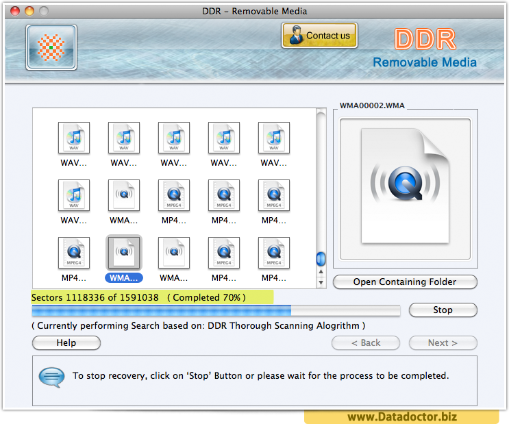 Mac USB removable media recovery software recover mp3 mp4 players