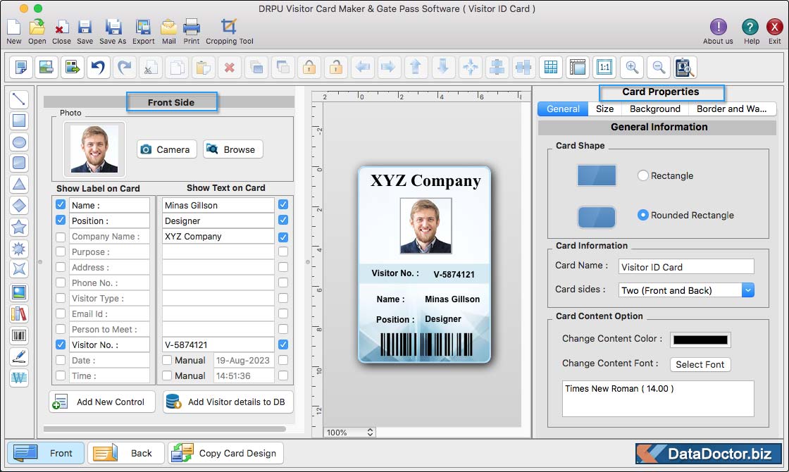 Add Details on ID Card Add Details on ID Card
