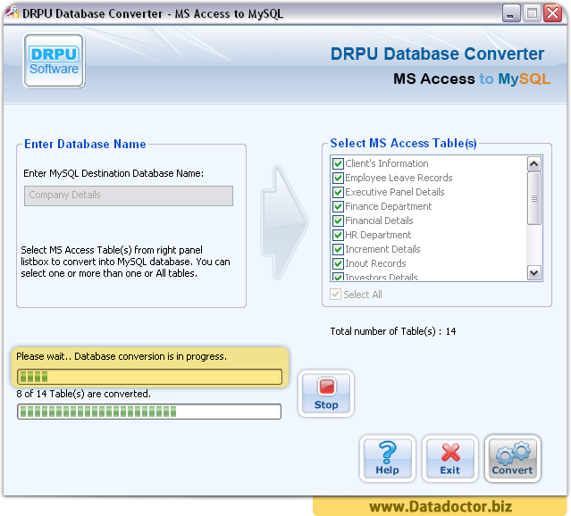 Database conversion